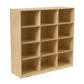 Childcraft Mobile Cubby Locker, 12 Sections, 47-3/4 x 15 x 48 Inches 1448794